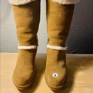 UGG Aubrie Suede Wedge Knee Boot